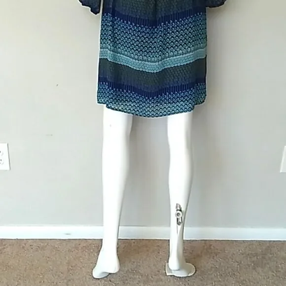 Speechless Long Slleeve Sheer Peek A Boo Back Dress. - Picture 7 of 12